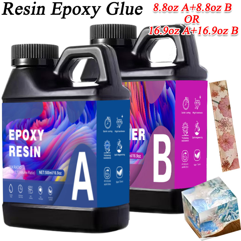 Resin Art Table - กาวอีพ็อกซี่เรซิ่น AB ขนาด 17.6 ออนซ์/33.8 ออนซ์