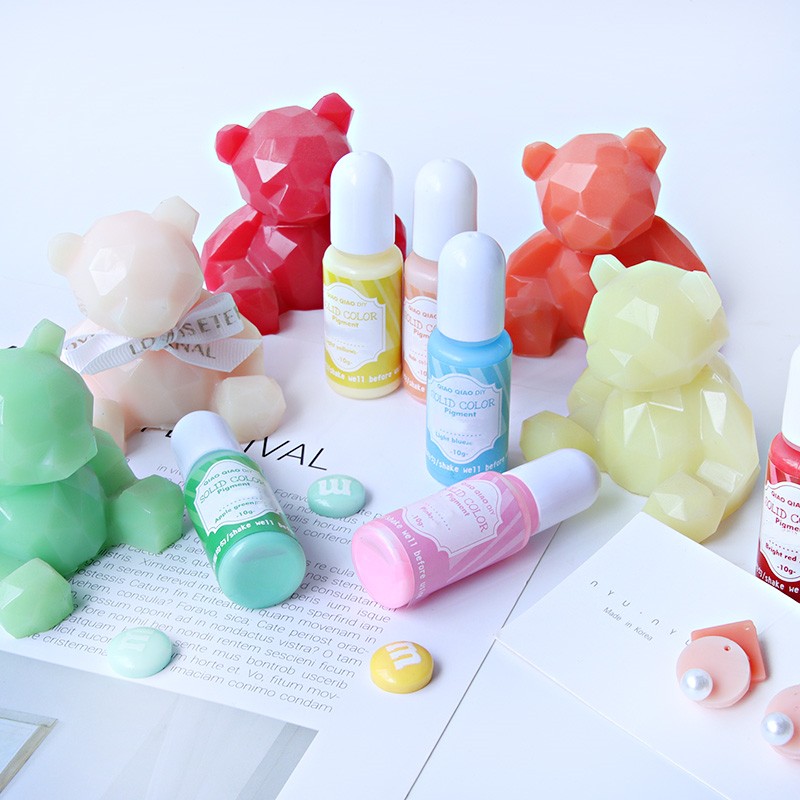 Resin Art Acrylic - สีผสมเรซิ่นอีพ็อกซี่แบบน้ำ 18 สีสดใส ขายส่ง สีเข้มข้นสำหรับงานเรซิ่น เหมาะสำหรับงานศิลปะ