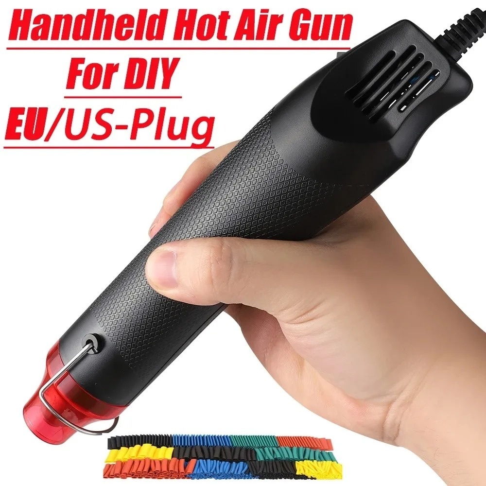 Resin Art Heat Gun - ปืนเป่าลมร้อนขนาดพกพา หัวปลั๊กแบบ EU/US เครื่องเป่าลมร้อนไฟฟ้าแบบพกพา สำหรับงาน DIY