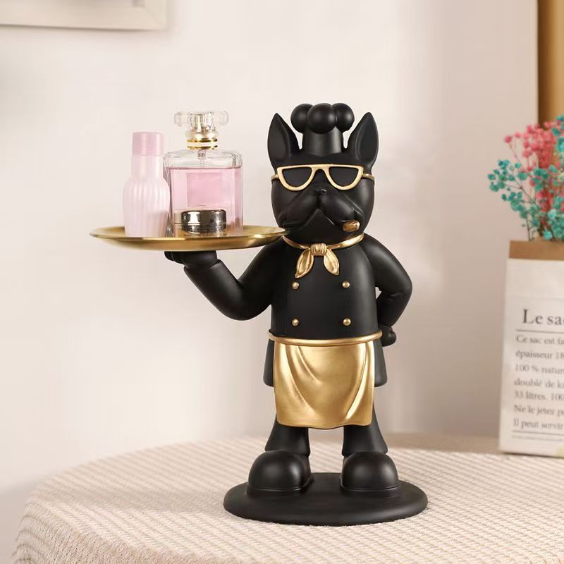 Resin Art Table - เรซิ่นโจรสลัด Chef รูปปั้นถาดรีโมทคอนโทรล Key Modern Entrance