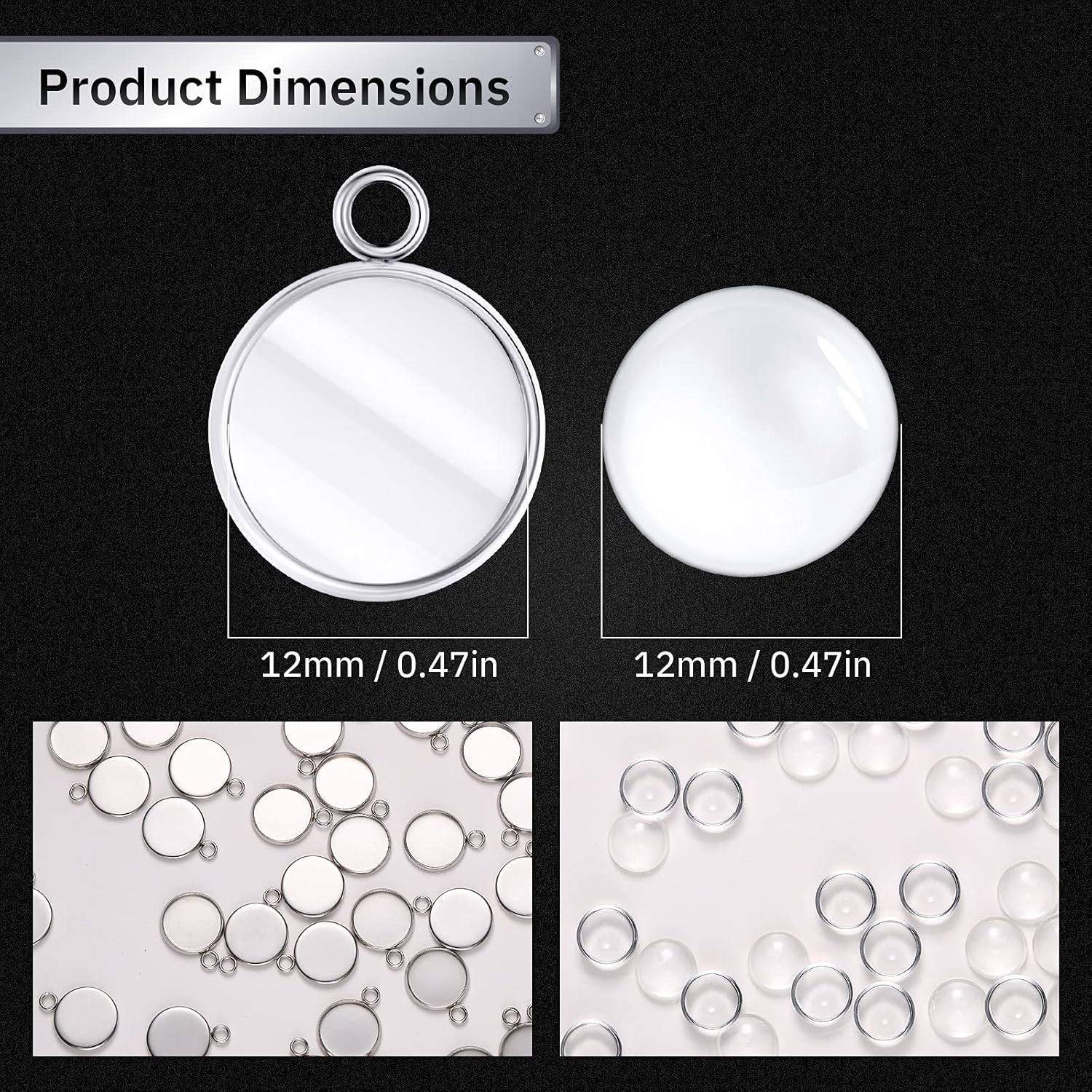 ถาดเปล่าสำหรับทำจี้ทรงกลมสแตนเ - Resin Art Pendant บทวิจารณ์และราคา