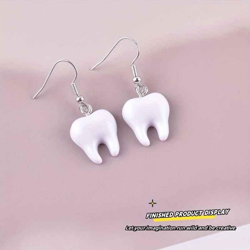 ชาร์มเรซิ่นรูปฟันน่ารัก 10 ชิ้ - Resin Art Pendant บทวิจารณ์และราคา