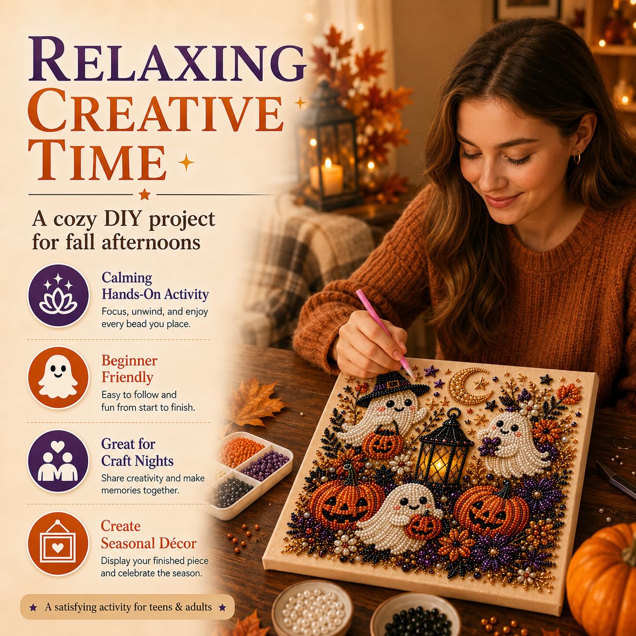 ชุดงานศิลปะไข่มุกผีฮาโลวีนสำหร - Resin Art For Beginners บทวิจารณ์และราคา