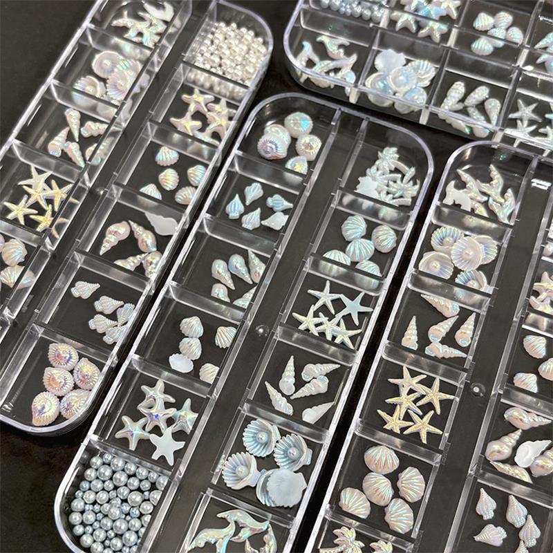 ชุดตกแต่งเล็บ 12 ช่อง 3 มิติ ส - Resin Art Beach Theme บทวิจารณ์และราคา