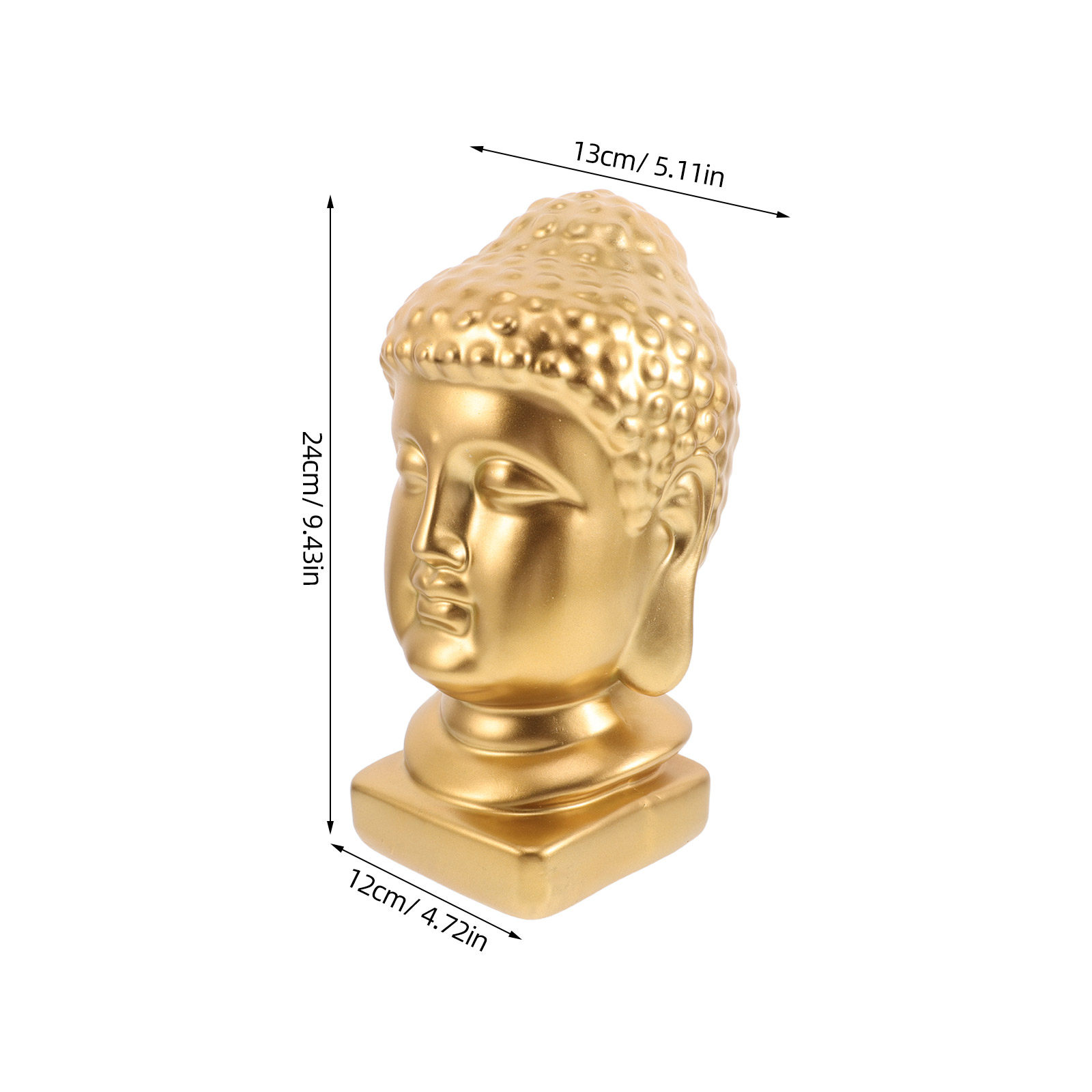 รูปปั้นศีรษะพระพุทธรูปเรซิน งา - Resin Art Decor บทวิจารณ์และราคา