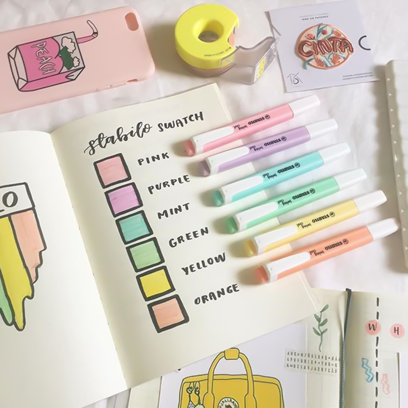 6 Pcs STABILO Highlighter 275  - Stabilo Marker Boss บทวิจารณ์และราคา