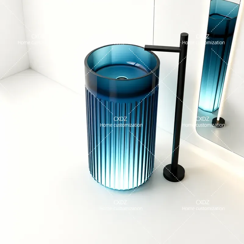 อ่างล้างหน้าในห้องน้ำแบบติดตั้ - Resin Art Floor บทวิจารณ์และราคา