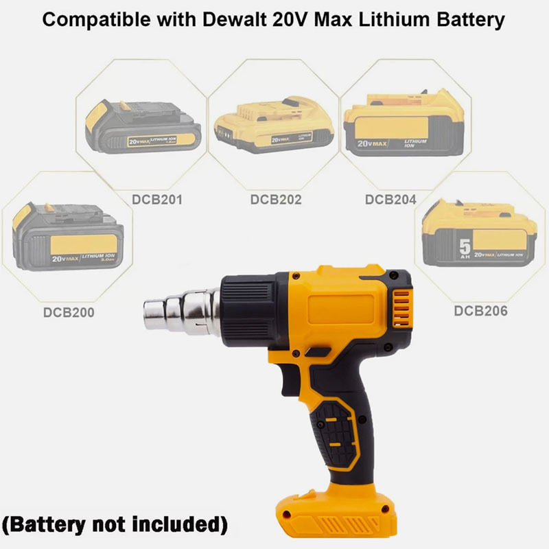 ปืนเป่าลมร้อนไร้สายสำหรับแบตเต - Resin Art Heat Gun บทวิจารณ์และราคา
