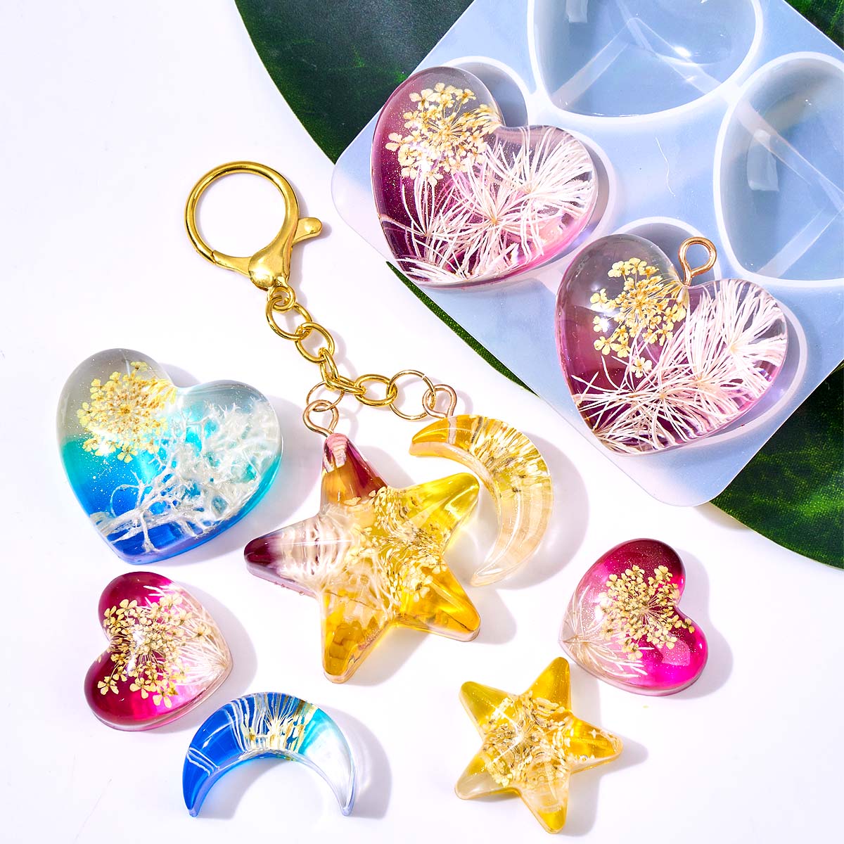 แม่พิมพ์ซิลิโคนรูปดาวหัวใจพระจ - Resin Art Jewellery บทวิจารณ์และราคา