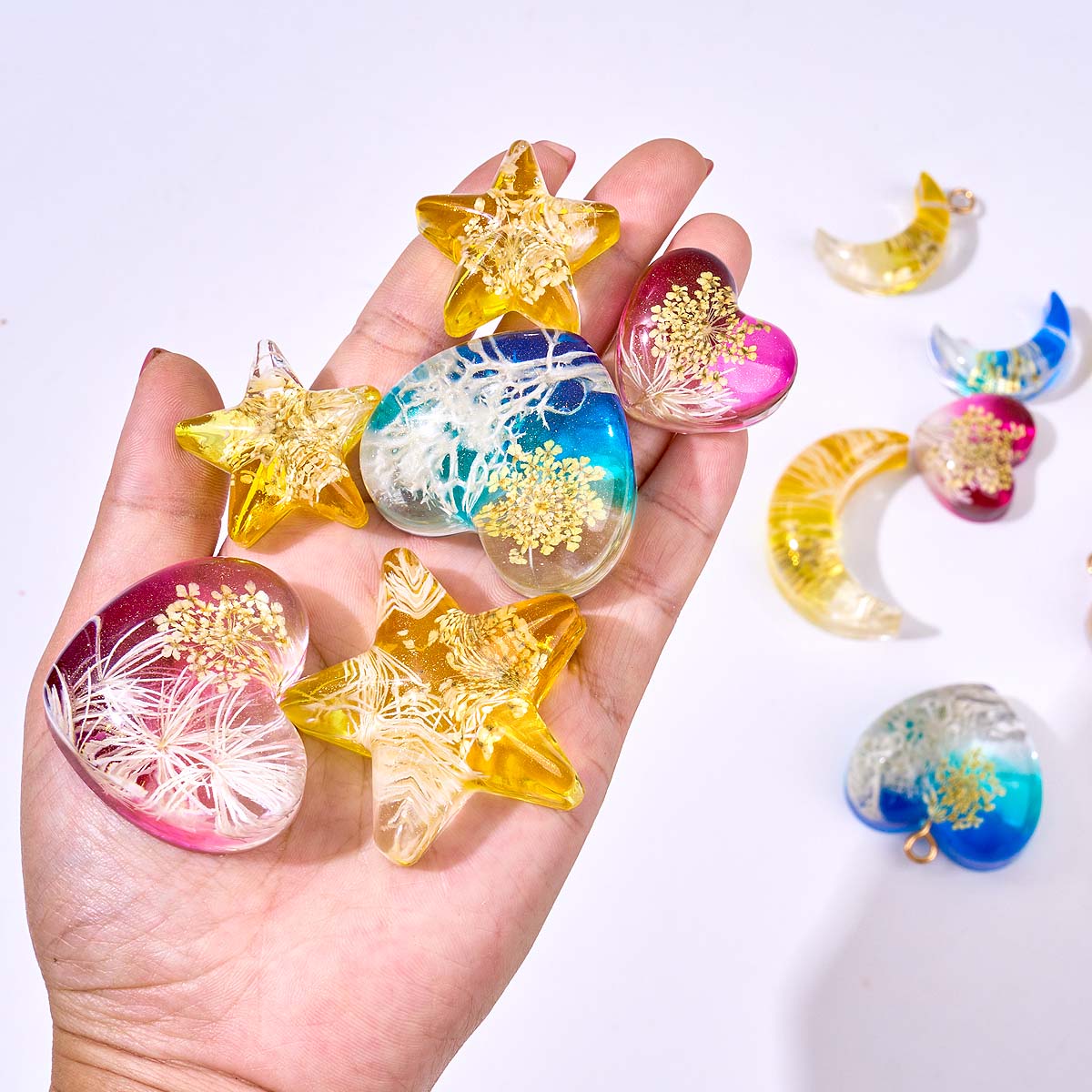 แม่พิมพ์ซิลิโคนรูปดาวหัวใจพระจ - Resin Art Jewellery บทวิจารณ์และราคา