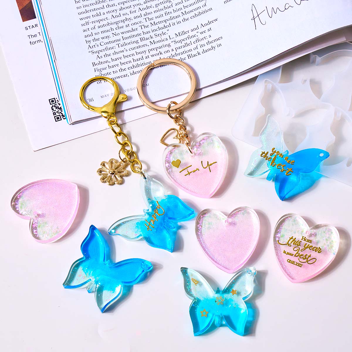 แม่พิมพ์ซิลิโคนรูปหัวใจผีเสื้อ - Resin Art Acrylic บทวิจารณ์และราคา