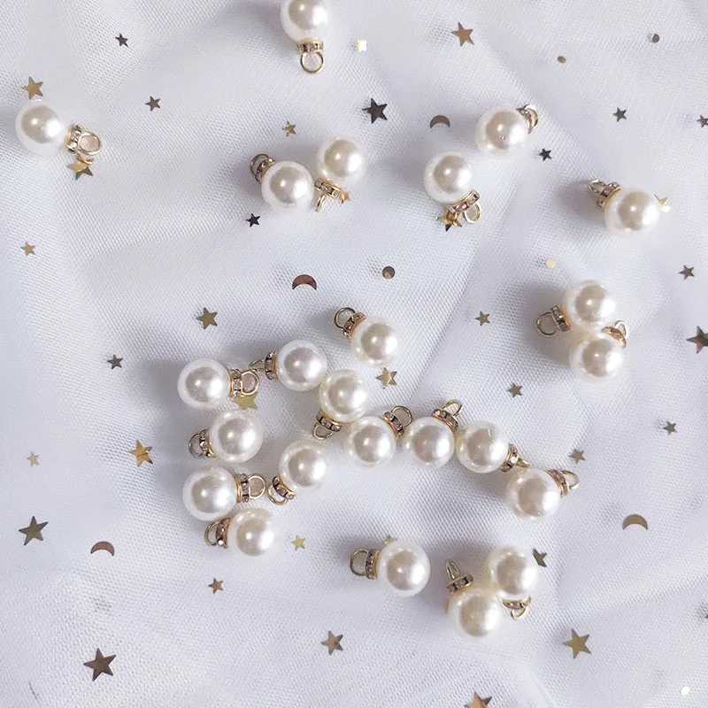 30 ชิ้นรอบเพิร์ลเพชรจี้ทองเงิน - Resin Art Gift For Wedding บทวิจารณ์และราคา