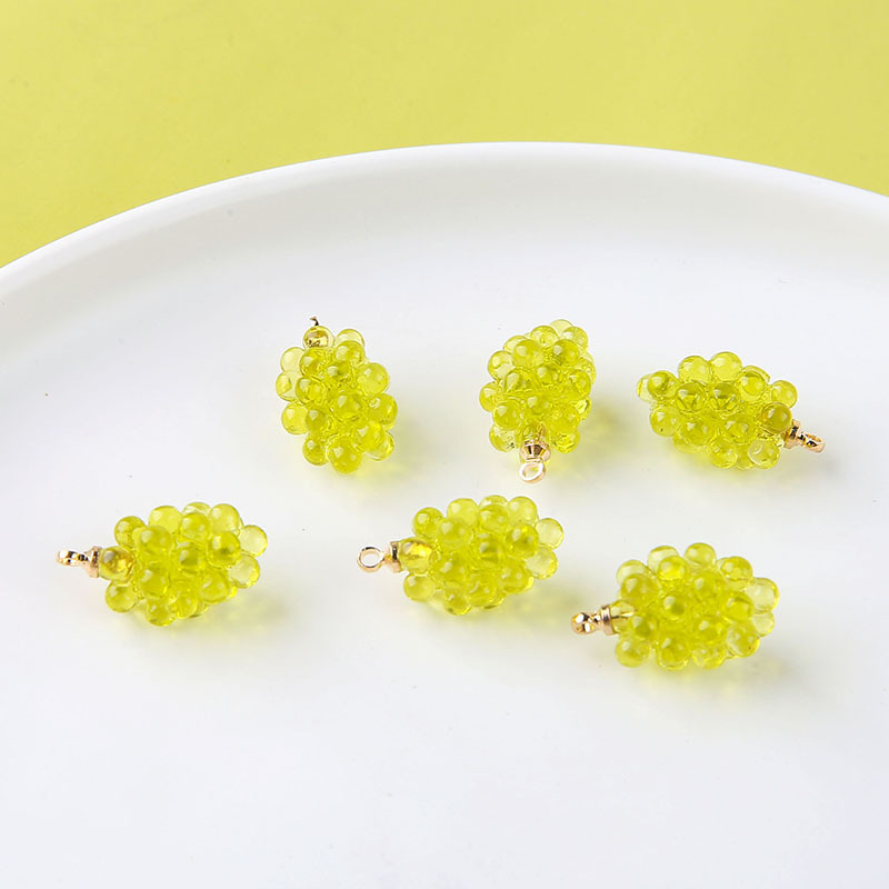 ชาร์มเรซิ่นรูปองุ่นน่ารัก 6 ชิ - Resin Art Pendant บทวิจารณ์และราคา