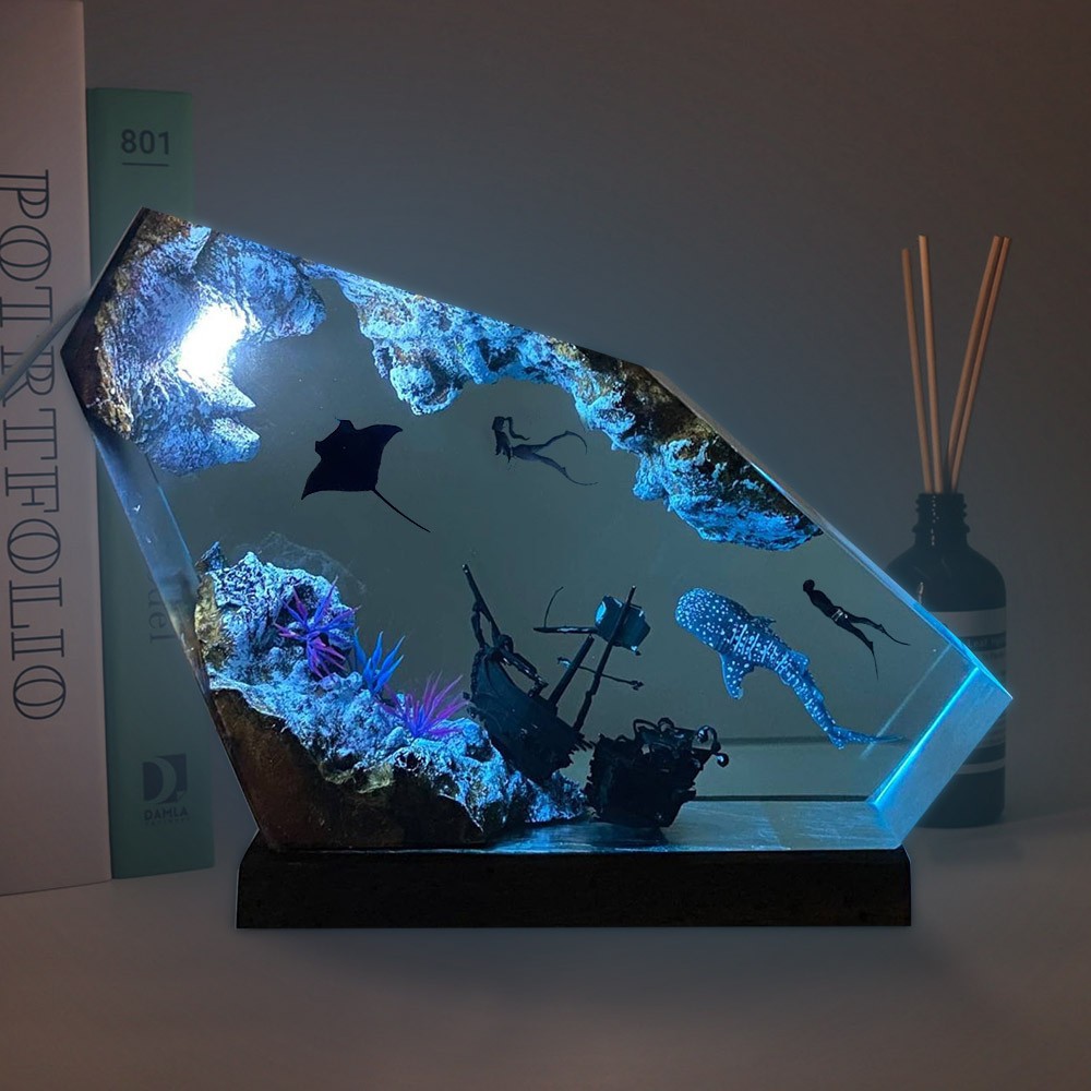 งานศิลปะเรซิ่นไม้เรืองแสง ดีไซ - Resin Art Design For Wedding บทวิจารณ์และราคา