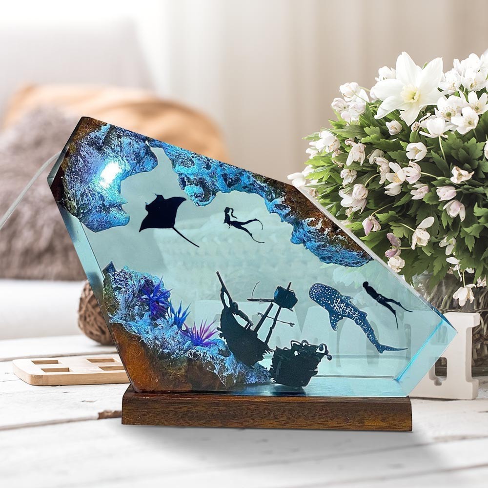 งานศิลปะเรซิ่นไม้เรืองแสง ดีไซ - Resin Art Design For Wedding บทวิจารณ์และราคา