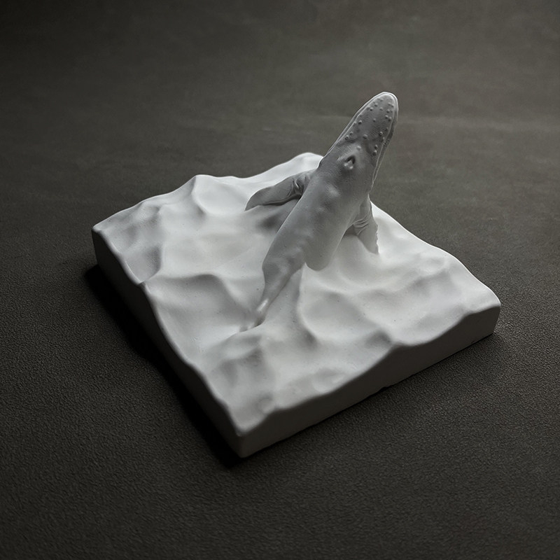 รูปปั้นวาฬหลังโค้ง งานปั้นจากป - Resin Art Ocean บทวิจารณ์และราคา