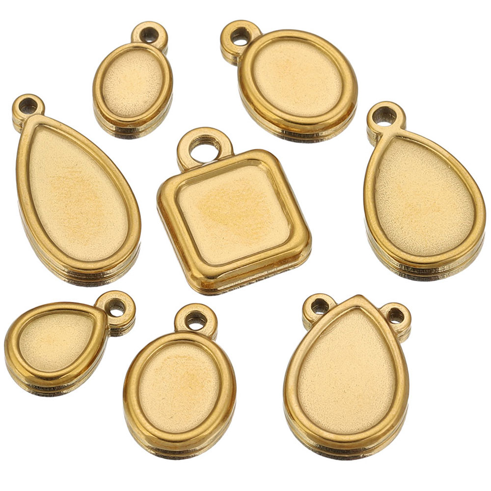 ถาดจี้สแตนเลสทรงสี่เหลี่ยม ทรง - Resin Art Pendant บทวิจารณ์และราคา