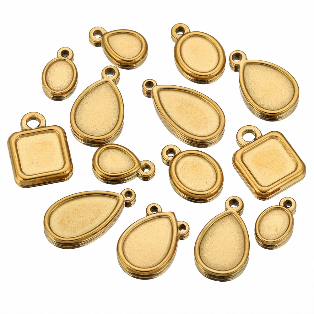 ถาดจี้สแตนเลสทรงสี่เหลี่ยม ทรง - Resin Art Pendant บทวิจารณ์และราคา