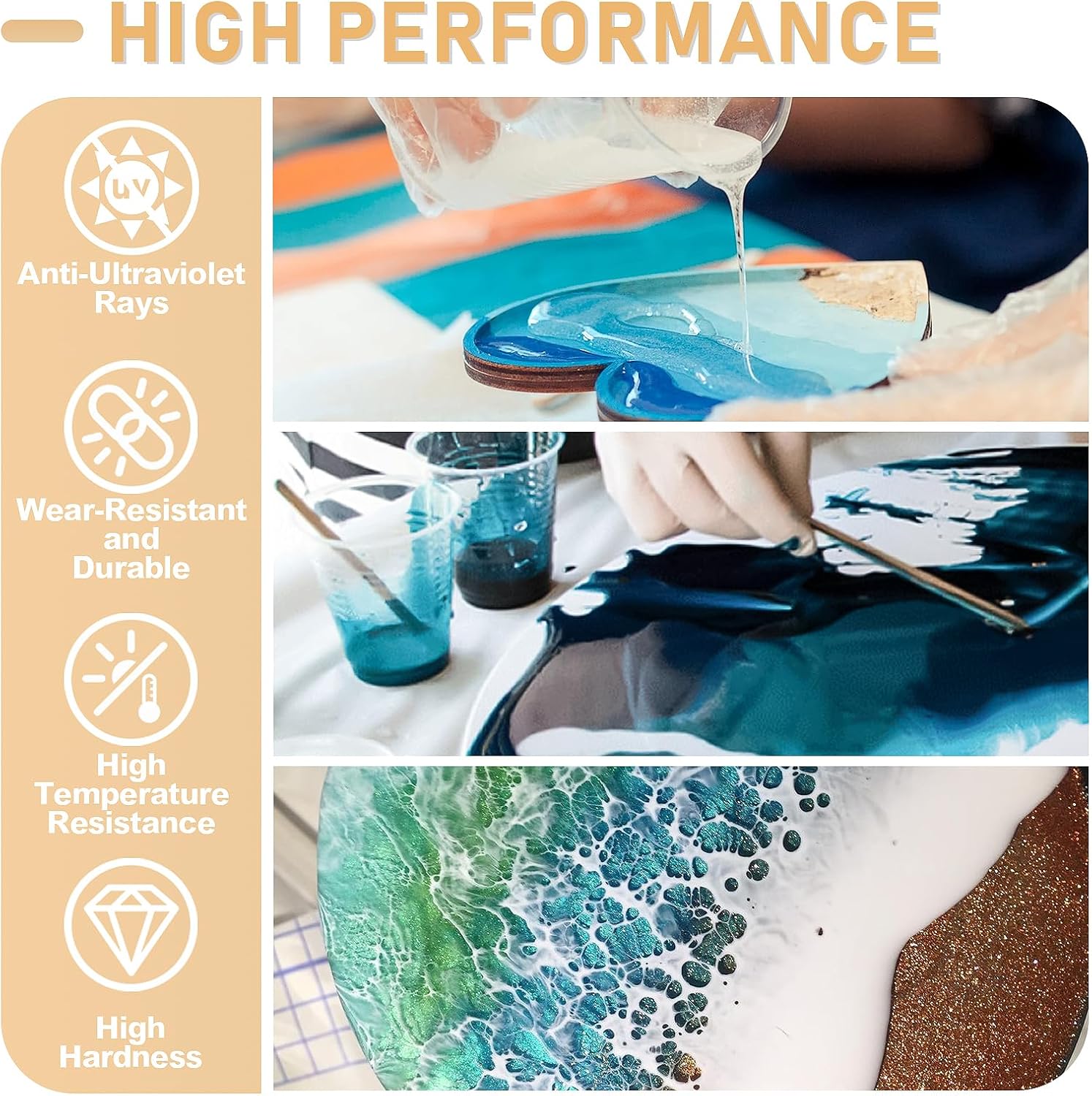 กาวอีพ็อกซี่เรซิ่น AB ขนาด 17. - Resin Art Table บทวิจารณ์และราคา