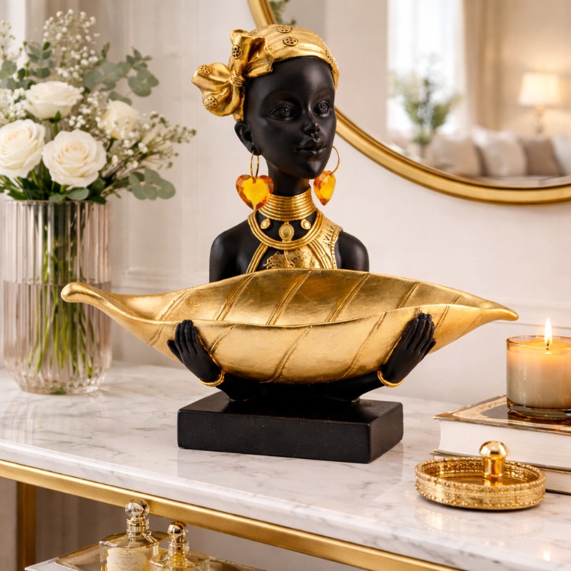 ที่เก็บรูปปั้นเรซิ่นศิลปะชนเผ่ - Resin Art Table บทวิจารณ์และราคา