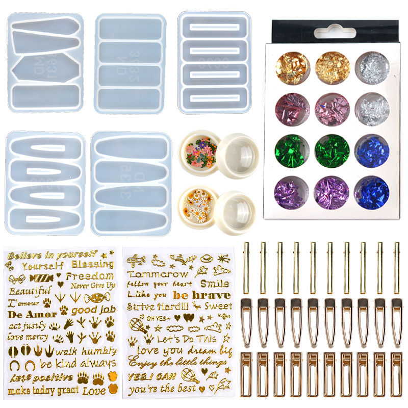 DIY อีพ็อกซี่เรซิ่นผมคลิป Hair - Resin Art Jewellery บทวิจารณ์และราคา