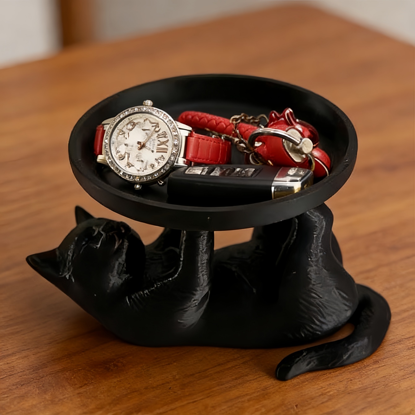 รูปปั้นแมวเรซิ่น 1 ชิ้น พร้อมถ - Resin Art Table บทวิจารณ์และราคา