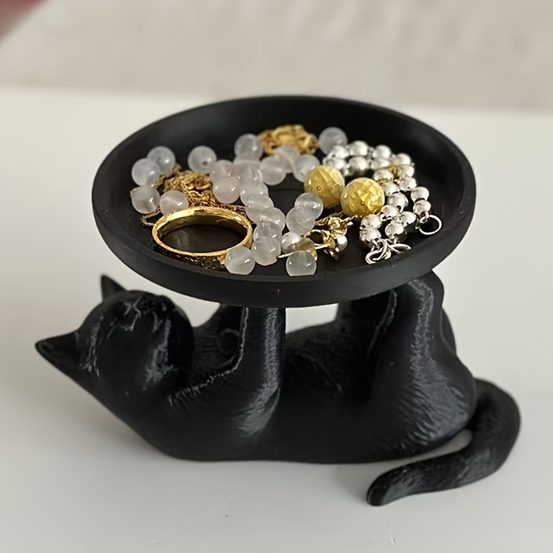 รูปปั้นแมวเรซิ่น 1 ชิ้น พร้อมถ - Resin Art Table บทวิจารณ์และราคา