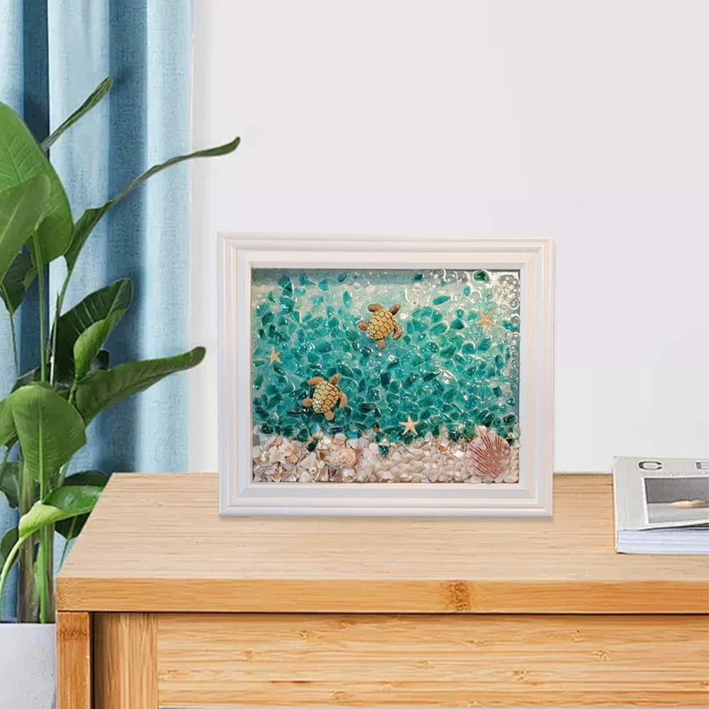 ชุดอุปกรณ์ศิลปะจากแก้วทะเล ชุด - Resin Art Beach Theme บทวิจารณ์และราคา