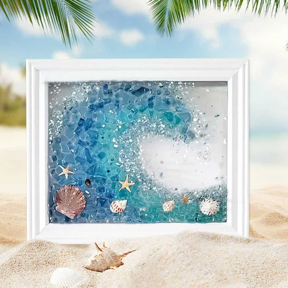 ชุดอุปกรณ์ศิลปะจากแก้วทะเล ชุด - Resin Art Beach Theme บทวิจารณ์และราคา