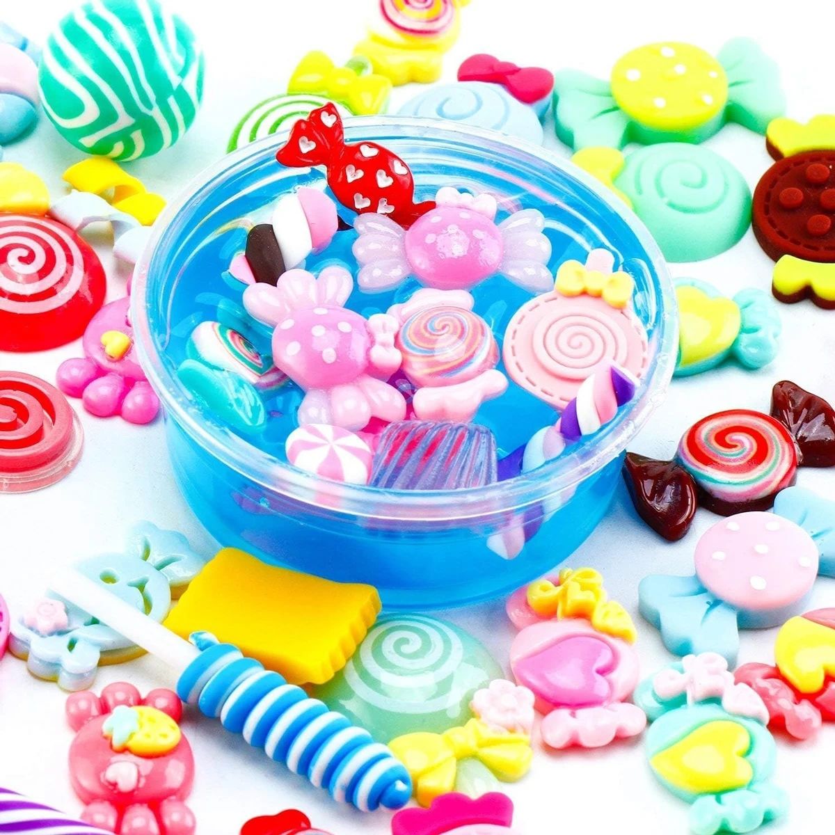 30pcs สุ่ม Candy Slime Charms  - Resin Art Jewellery บทวิจารณ์และราคา