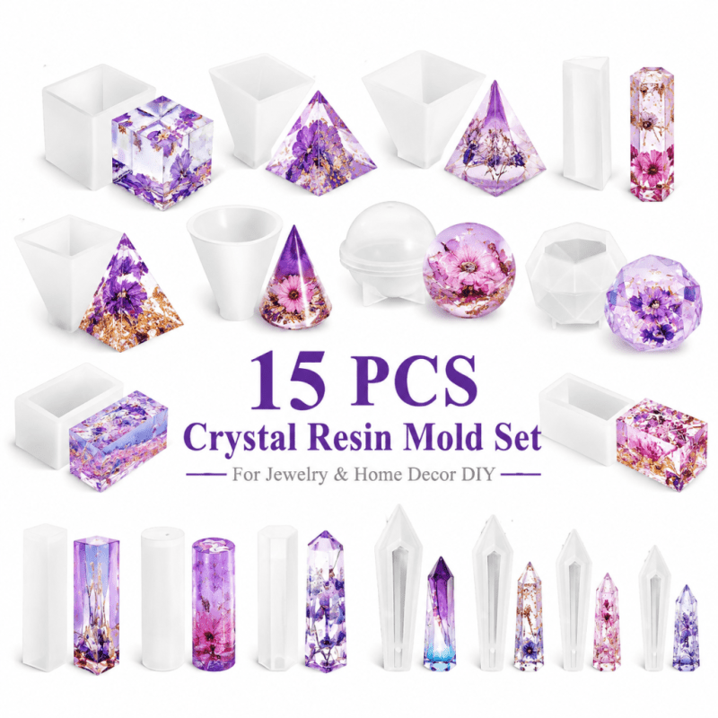 ชุดแม่พิมพ์ซิลิโคนเรซินคริสตัล - Resin Art Jewellery บทวิจารณ์และราคา