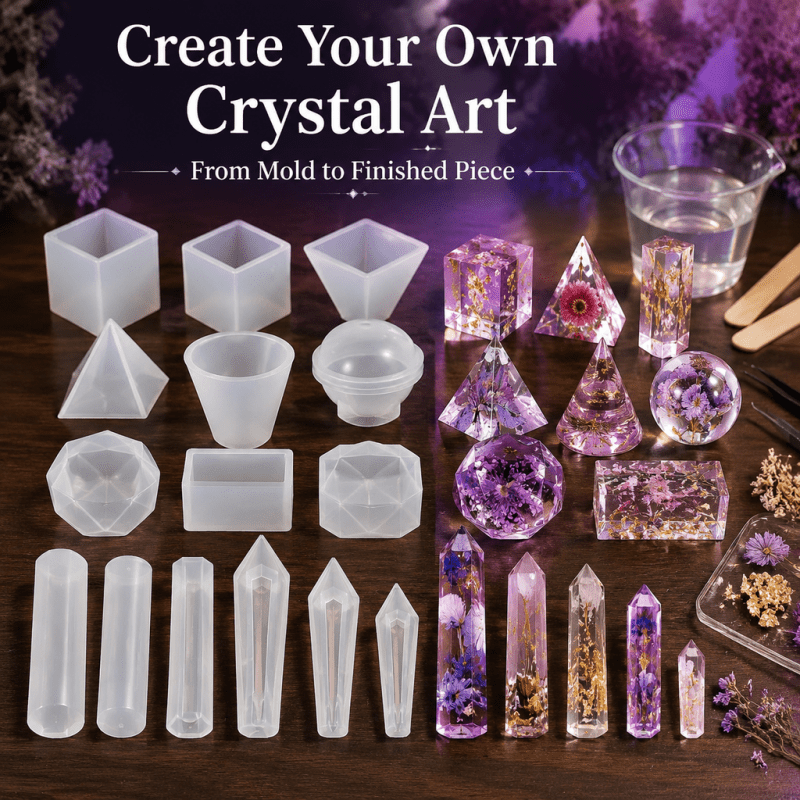 ชุดแม่พิมพ์ซิลิโคนเรซินคริสตัล - Resin Art Jewellery บทวิจารณ์และราคา