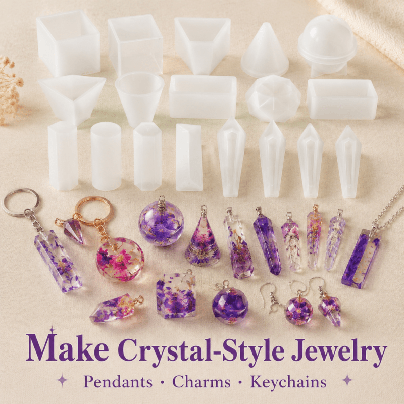 ชุดแม่พิมพ์ซิลิโคนเรซินคริสตัล - Resin Art Jewellery บทวิจารณ์และราคา