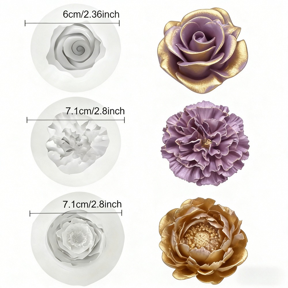 แม่พิมพ์ซิลิโคน 3 ชิ้นสำหรับดอ - Resin Art Gift For Wedding บทวิจารณ์และราคา