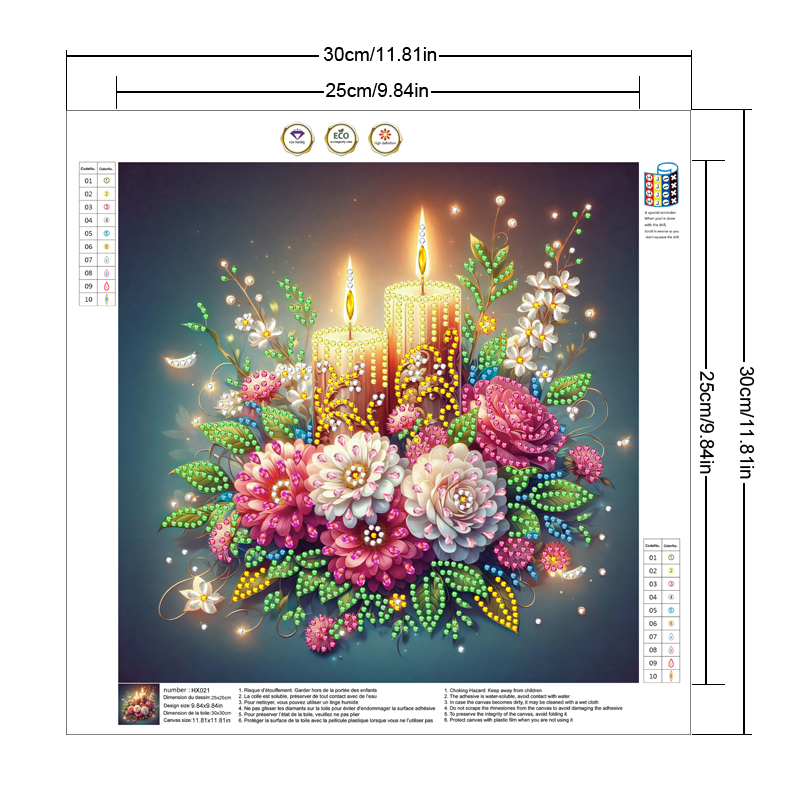 DIY 5D เพชรจิตรกรรมชุดสําหรับผ - Resin Art Design For Wedding บทวิจารณ์และราคา