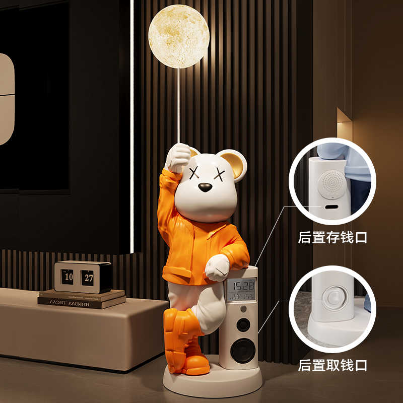 ของตกแต่งบ้าน รูปปั้นหมีกระปุก - Resin Art Floor บทวิจารณ์และราคา