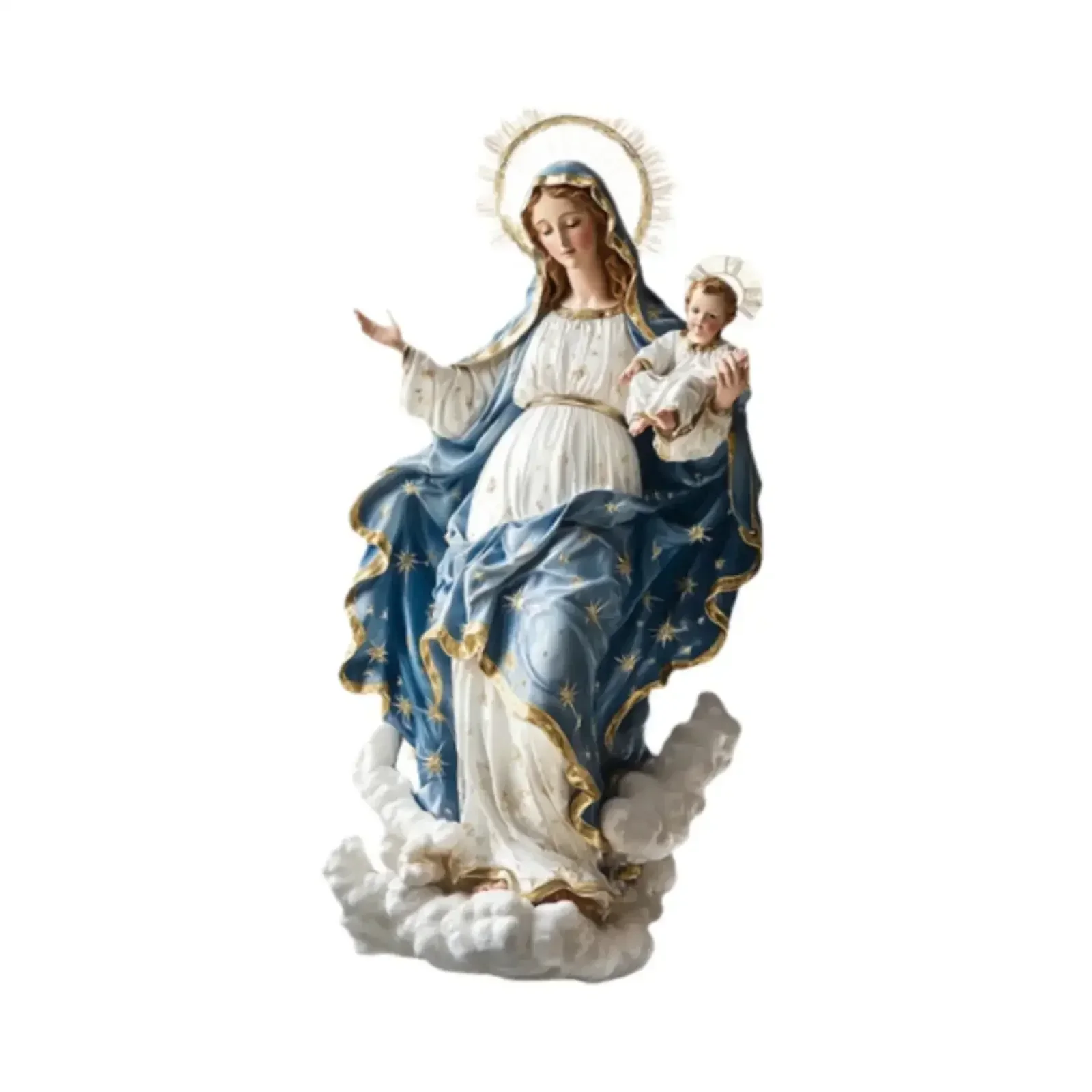 5B kaevixd รูปปั้นพระแม่มารีพร - Resin Art Mary บทวิจารณ์และราคา