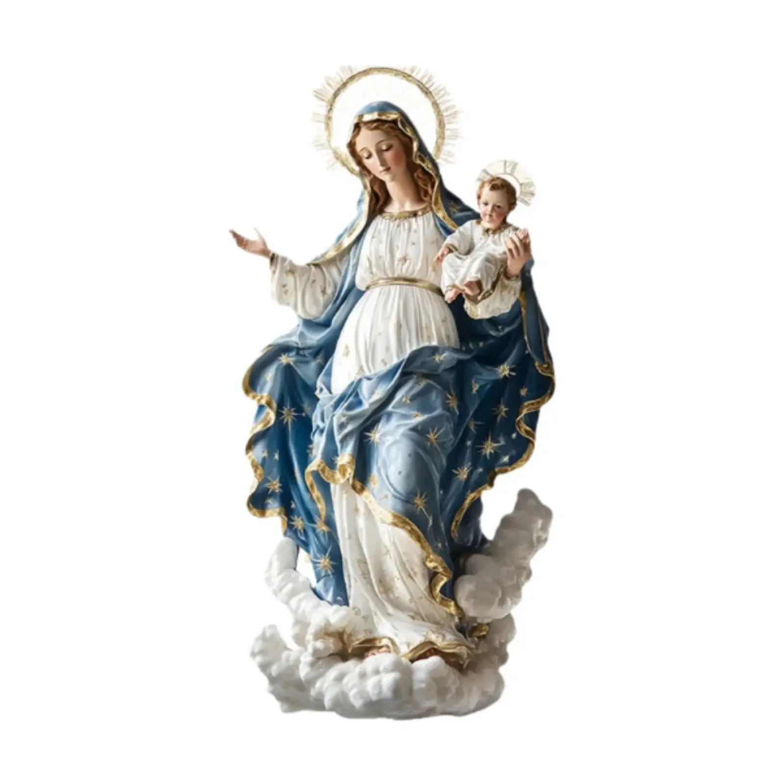 5B kaevixd รูปปั้นพระแม่มารีพร - Resin Art Mary บทวิจารณ์และราคา