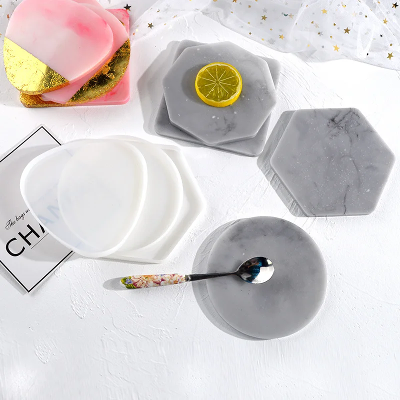 Multi-สไตล์เรขาคณิต Coaster แม - Resin Art Table บทวิจารณ์และราคา