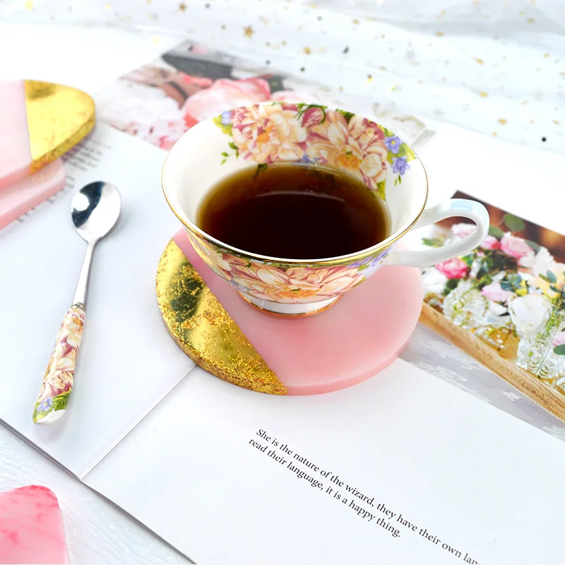 Multi-สไตล์เรขาคณิต Coaster แม - Resin Art Table บทวิจารณ์และราคา