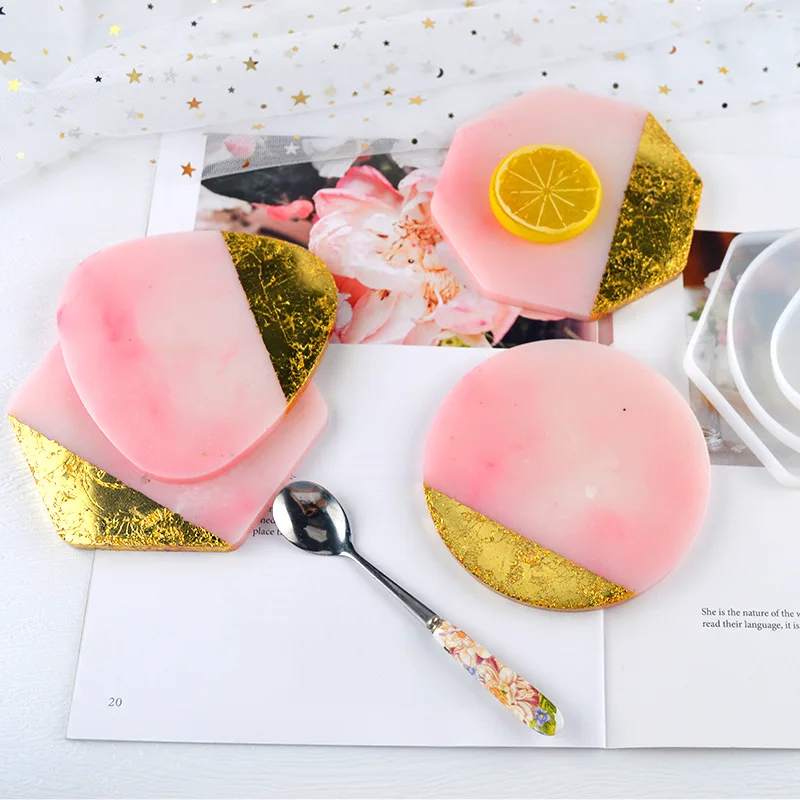 Multi-สไตล์เรขาคณิต Coaster แม - Resin Art Table บทวิจารณ์และราคา