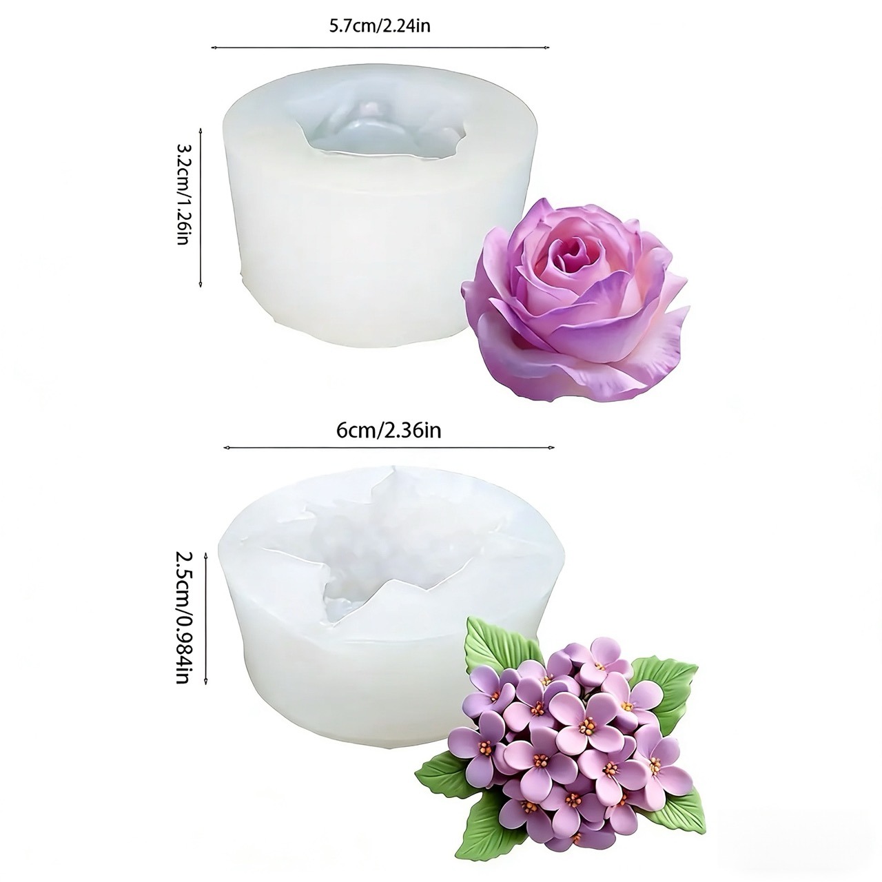 แม่พิมพ์ซิลิโคนรูปดอกไม้ 3 มิต - Resin Art Gift For Wedding บทวิจารณ์และราคา