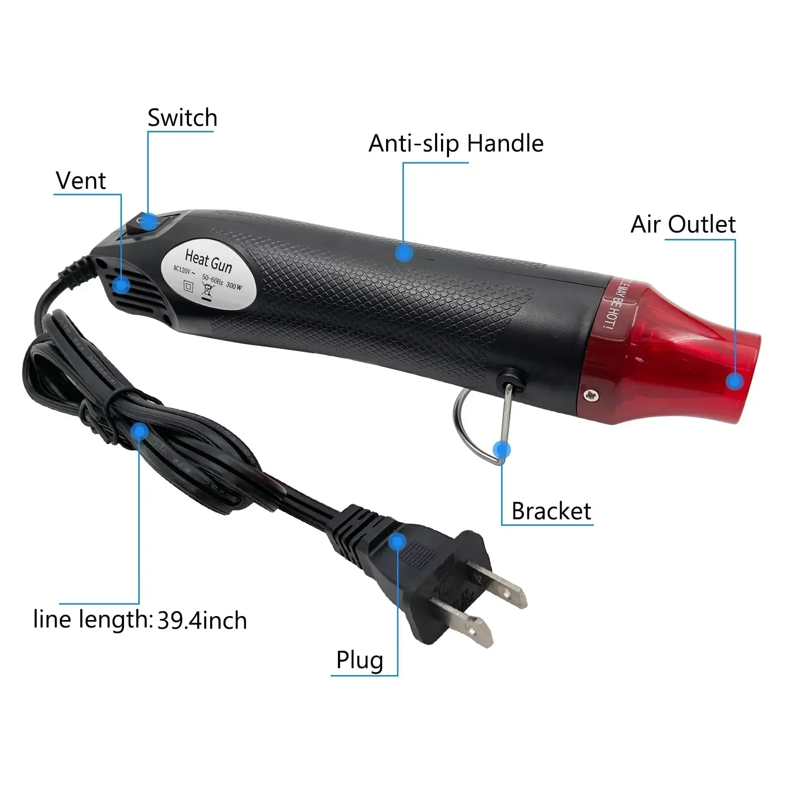 ปืนลมร้อนขนาดเล็ก 110V/220V 30 - Resin Art Heat Gun บทวิจารณ์และราคา