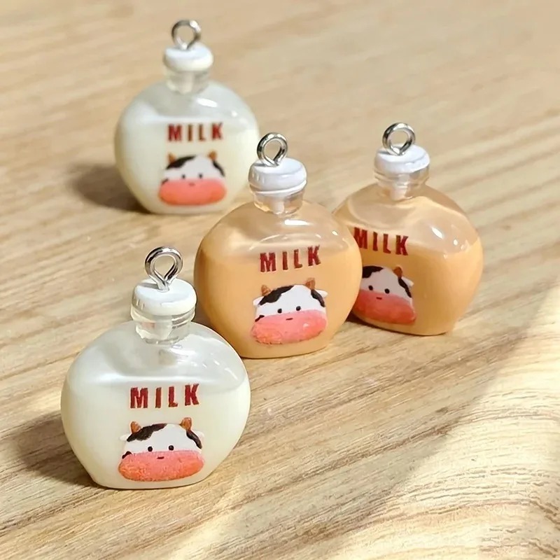 จี้เรซิ่นรูปขวดนมวัวน้อยน่ารัก - Resin Art Pendant บทวิจารณ์และราคา
