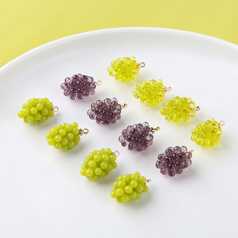 จี้เรซินรูปองุ่นน่ารัก 6 ชิ้น  - Resin Art Pendant บทวิจารณ์และราคา