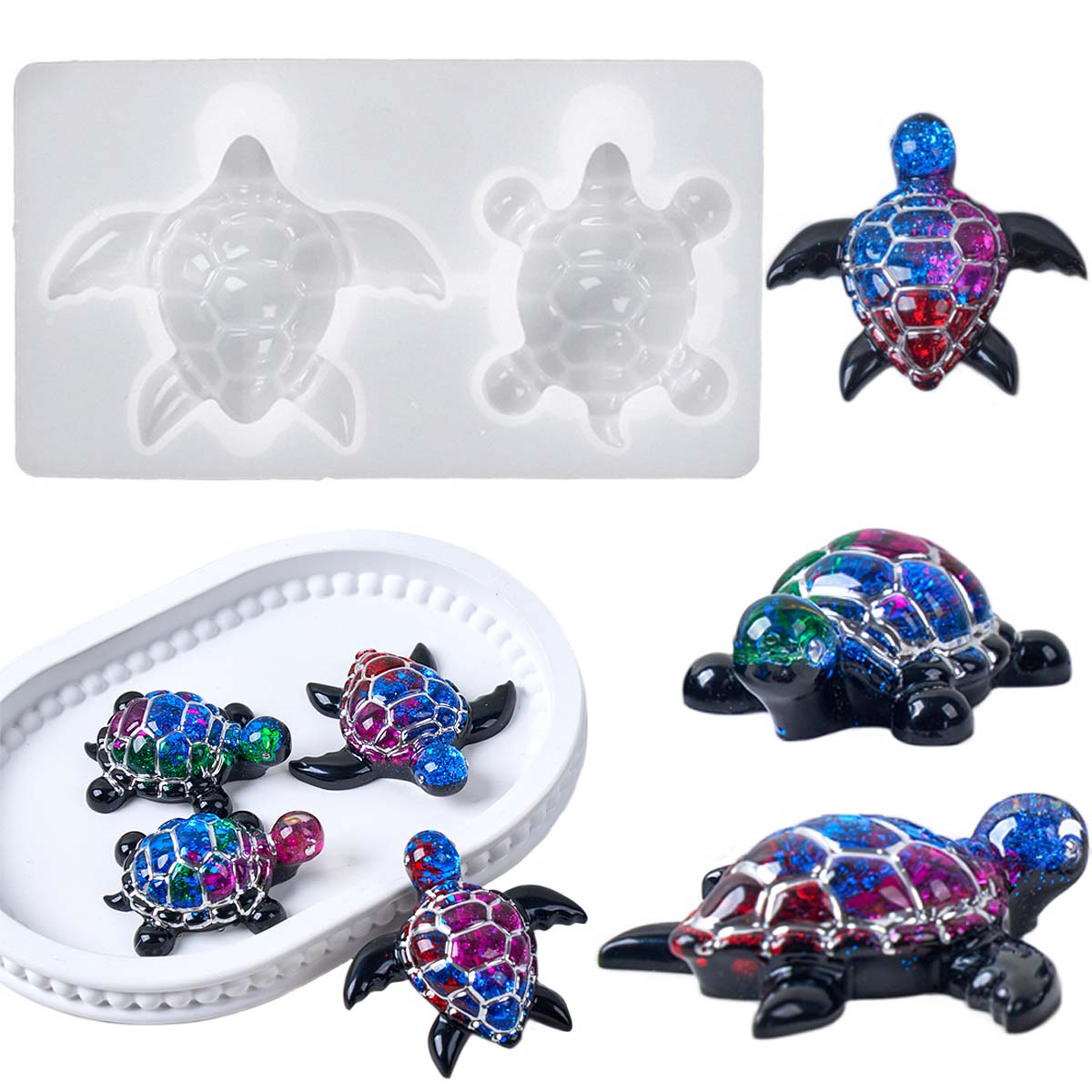แม่พิมพ์ซิลิโคนรูปเต่าทะเล 3 ม - Resin Art Acrylic บทวิจารณ์และราคา