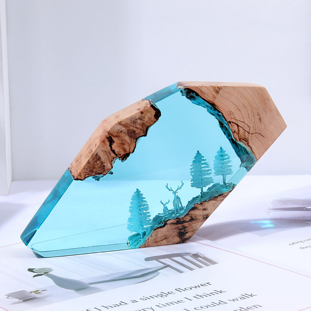 งานศิลปะตั้งโต๊ะรูปกวางนางฟ้าใ - Resin Art Decor บทวิจารณ์และราคา