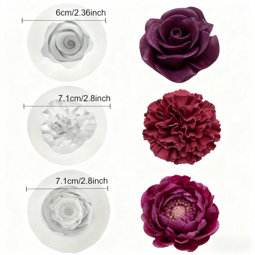 แม่พิมพ์ซิลิโคนรูปดอกกุหลาบ ดอ - Resin Art Design For Wedding บทวิจารณ์และราคา