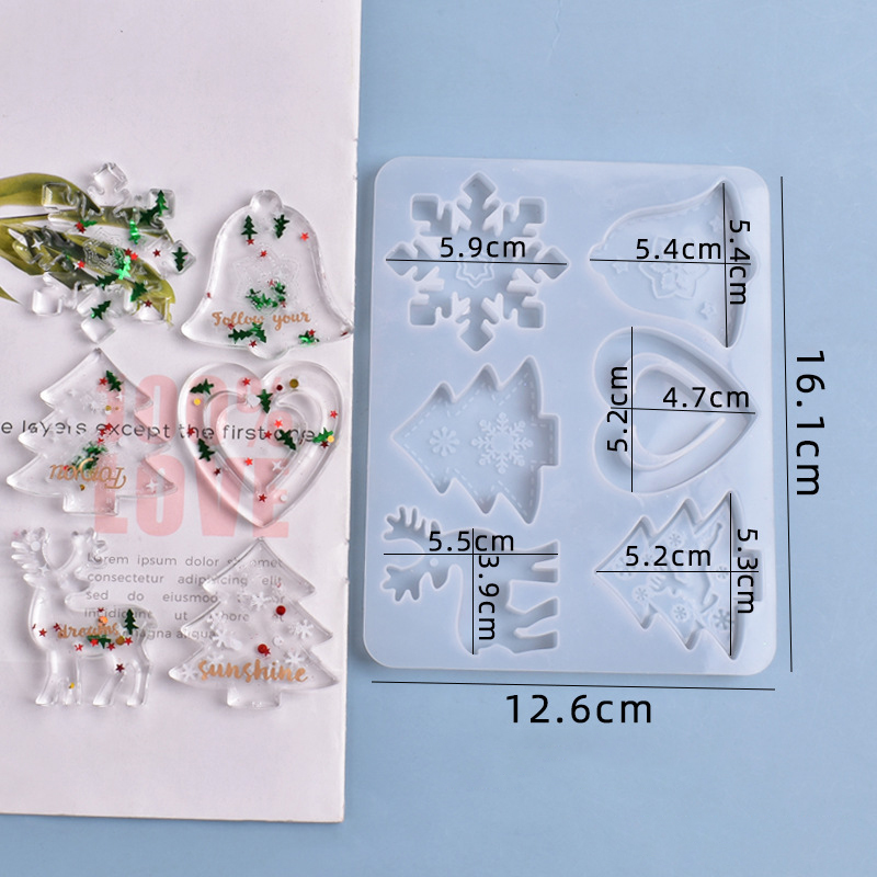 แม่พิมพ์เรซิ่นคริสต์มาส DIY แม - Resin Art Jewellery บทวิจารณ์และราคา