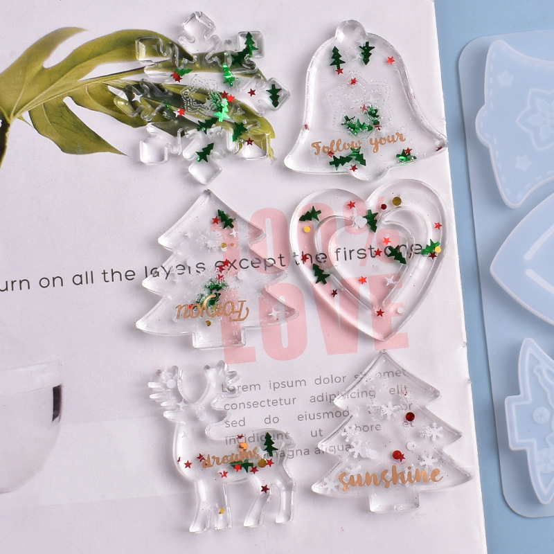 แม่พิมพ์เรซิ่นคริสต์มาส DIY แม - Resin Art Jewellery บทวิจารณ์และราคา